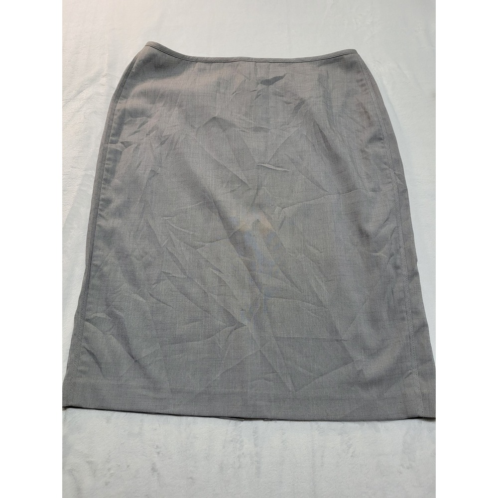 NWT New York & Company Pencil Skirt Womens 6 Grey Stretch Professional Office